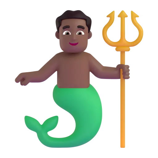 Merman: Medium-Dark Skin Tone