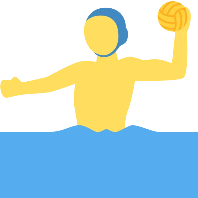 Man Playing Water Polo