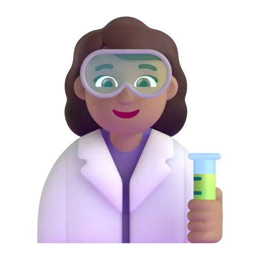 Woman Scientist: Medium Skin Tone