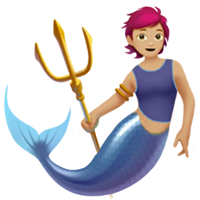 Merperson: Medium-Light Skin Tone