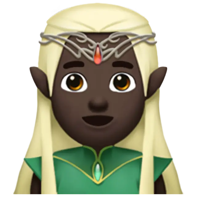 Man Elf: Dark Skin Tone