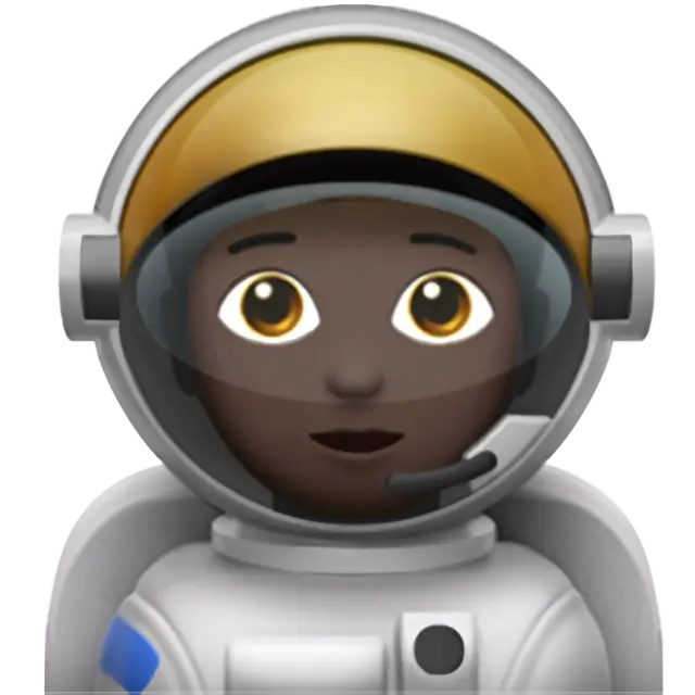 Astronaut: Dark Skin Tone