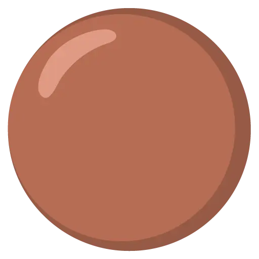 大きな茶色の円