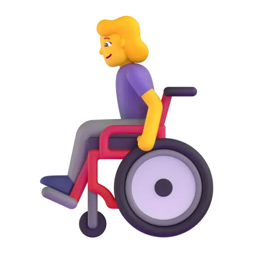 Woman in Manual Wheelchair