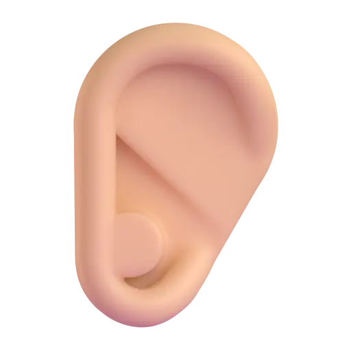 Ear: Medium-Light Skin Tone