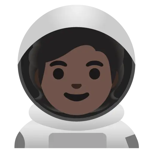 Astronaut: Dark Skin Tone