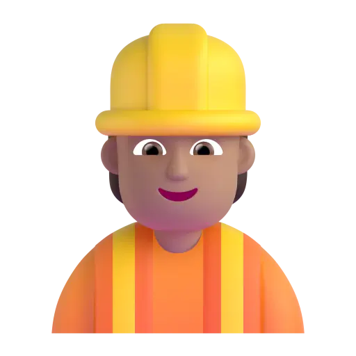 Construction Worker: Medium Skin Tone