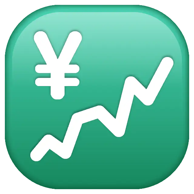 Chart Increasing With Yen