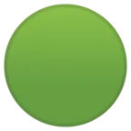 大きな緑色の円