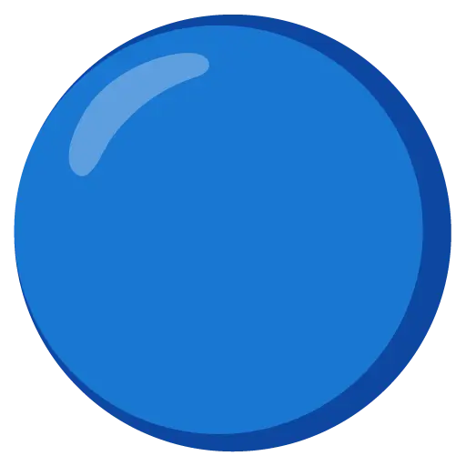 Grand cercle bleu