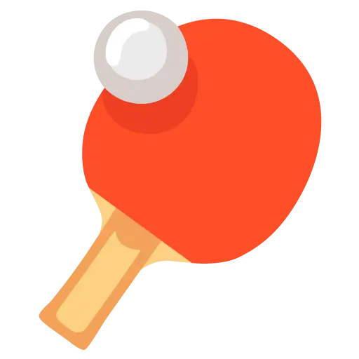 Ракетка и шарик для настольного тенниса