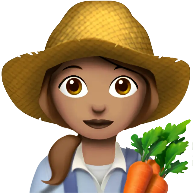 Woman Farmer: Medium Skin Tone