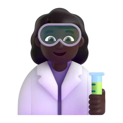 Woman Scientist: Dark Skin Tone