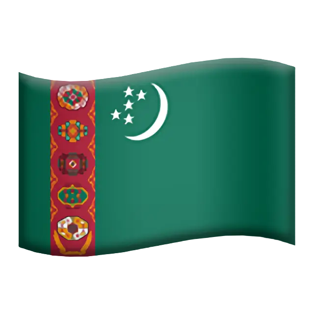 Flag: Turkmenistan