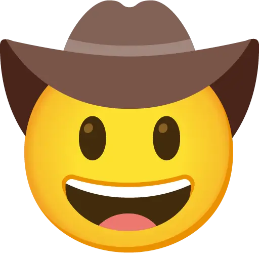 Visage avec chapeau de cowboy