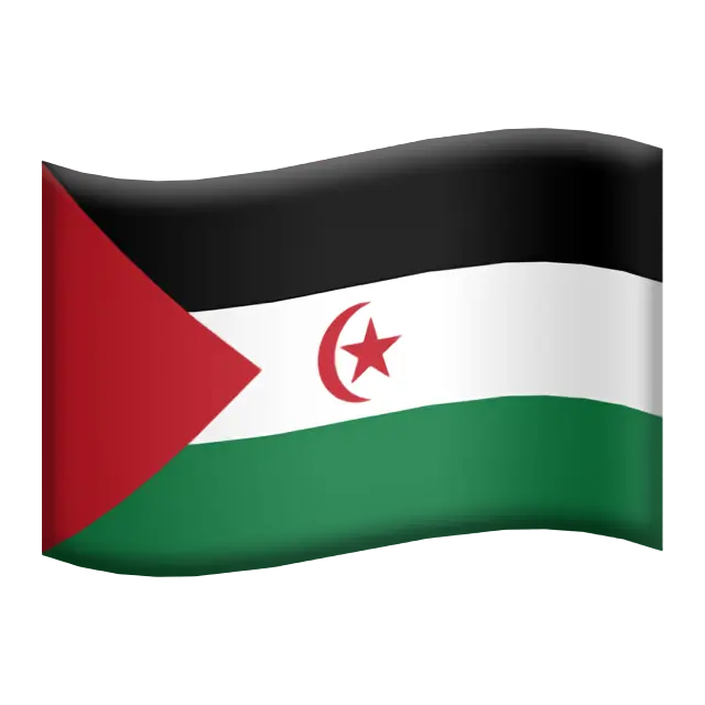 Flag: Western Sahara