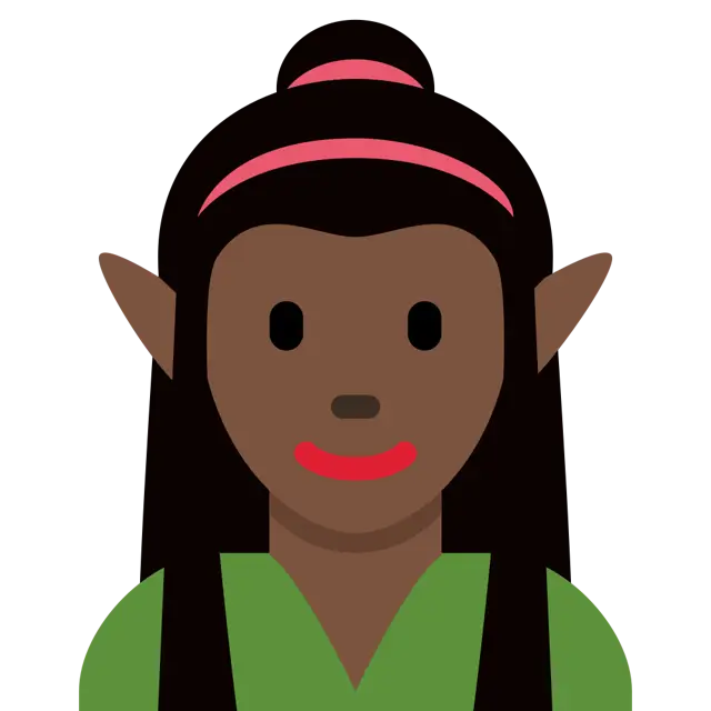 Woman Elf: Dark Skin Tone