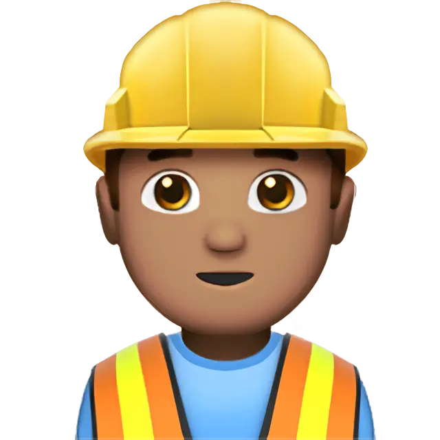 Man Construction Worker: Medium Skin Tone