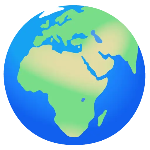 Földgömb Európa-Afrika