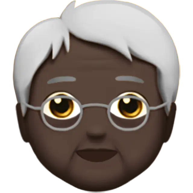 Older Person: Dark Skin Tone