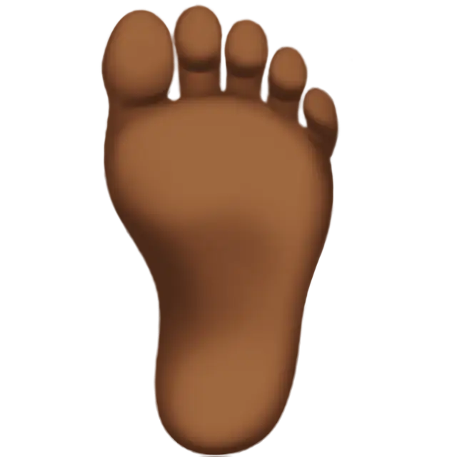 Foot: Medium-Dark Skin Tone