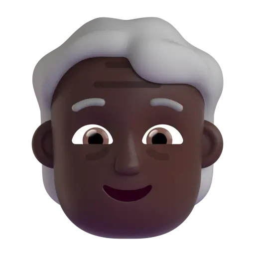 Older Person: Dark Skin Tone