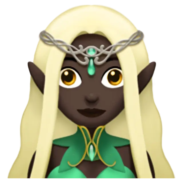 Woman Elf: Dark Skin Tone