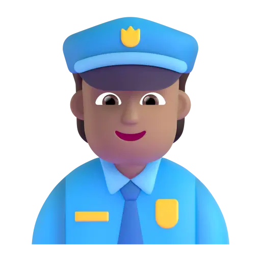 Police Officer: Medium Skin Tone