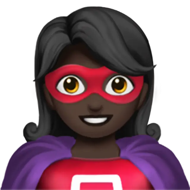 Woman Superhero: Dark Skin Tone