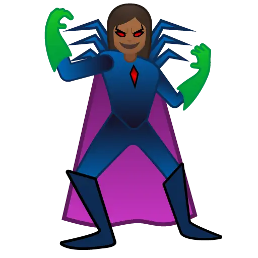 Woman Supervillain: Medium-Dark Skin Tone