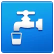 Símbolo de agua potable