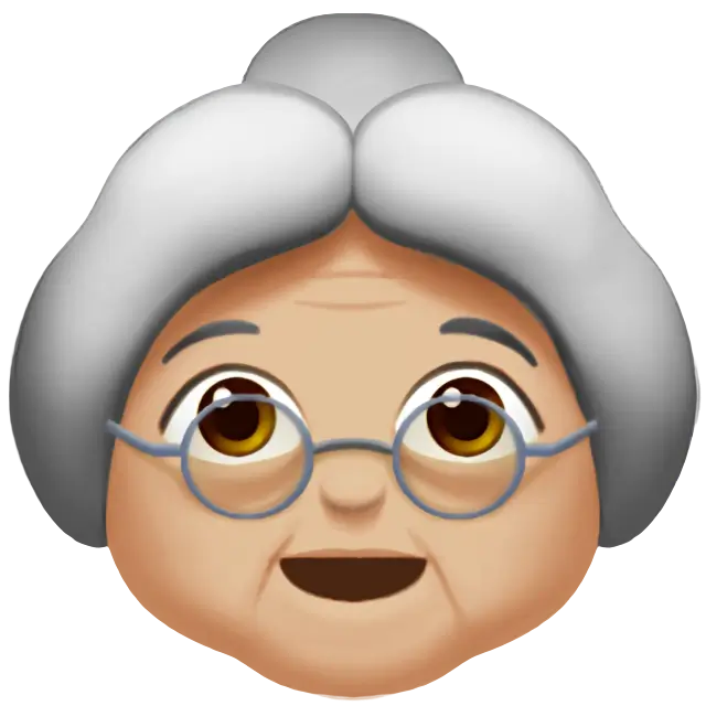 Old Woman: Medium-Light Skin Tone