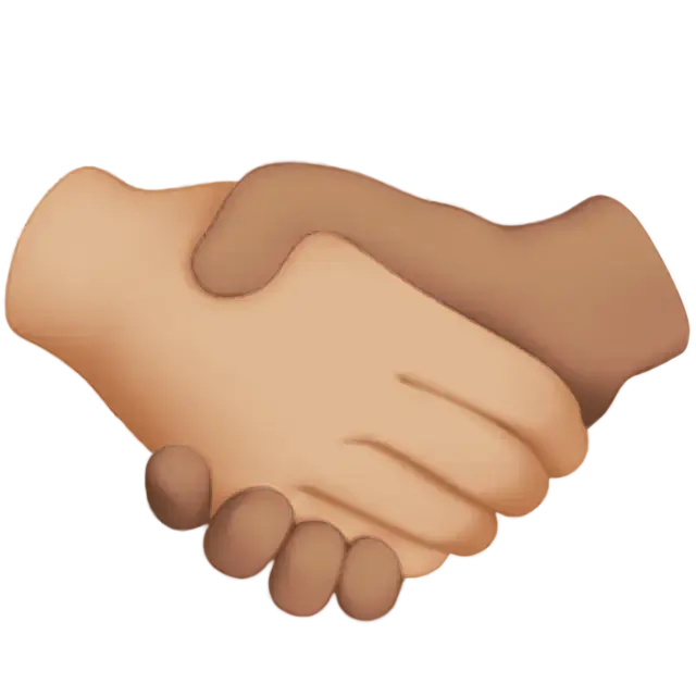 Handshake: Medium-Light Skin Tone, Medium Skin Tone