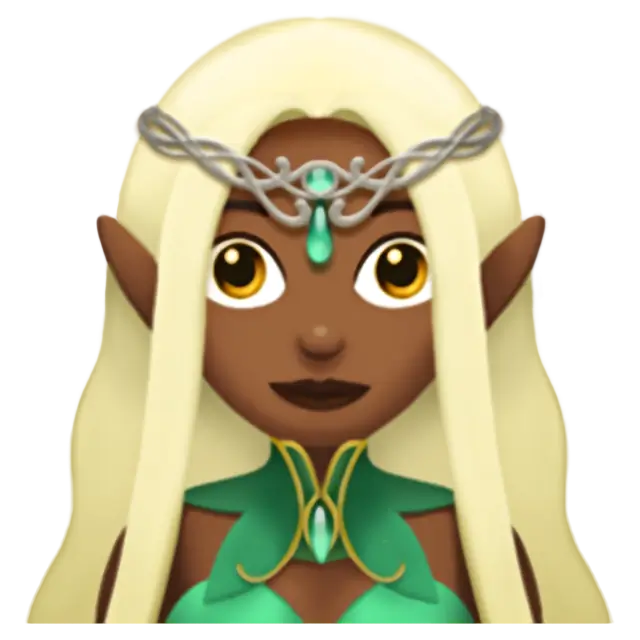 Woman Elf: Medium-Dark Skin Tone