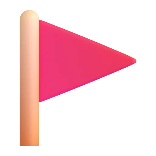 Bandeira triangular na postagem