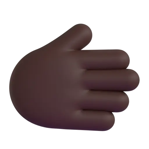 Rightwards Hand: Dark Skin Tone