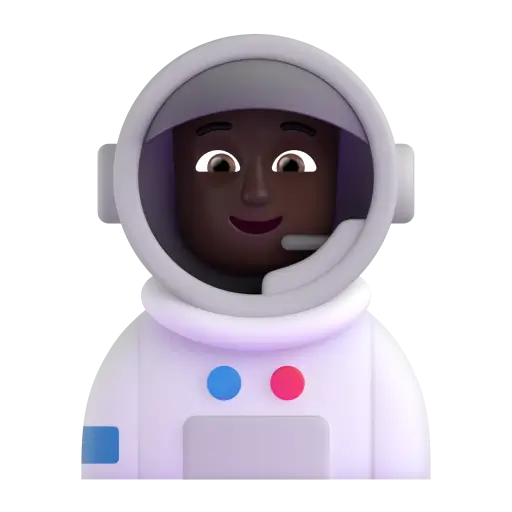 Astronaut: Dark Skin Tone