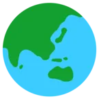 Earth Globe Azja-Australia