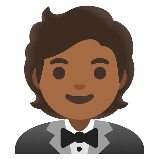 Person in Tuxedo: Medium-Dark Skin Tone